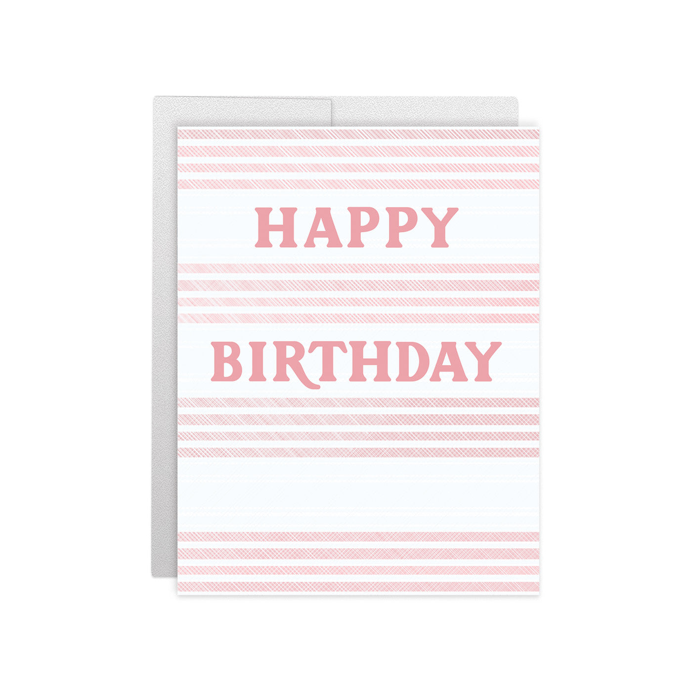 Coral Stripe Birthday