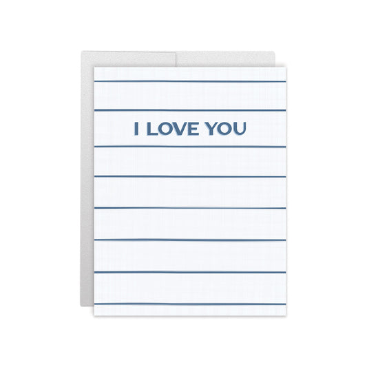 I Love You • Navy