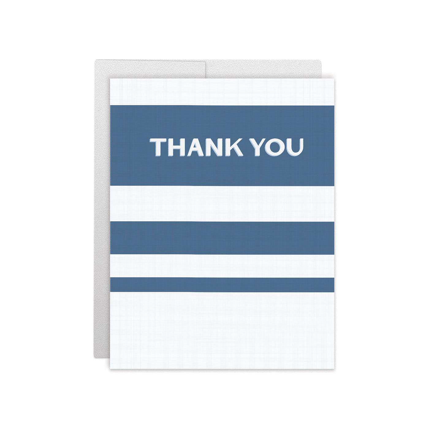 Navy Stripe Thank You