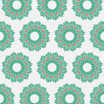Holiday Wreaths Wrapping Paper